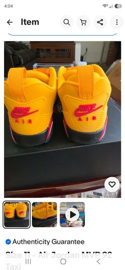 Nike Air Jordan MVP 92 Taxi Sneakers