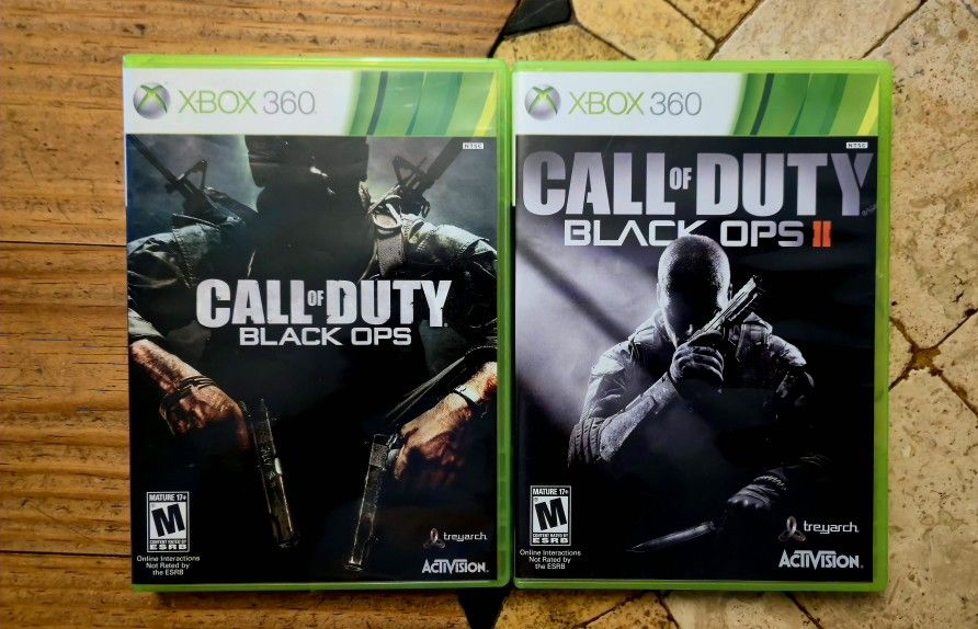 Xbox 360 COD Black Ops And COD Black Ops 2 Game Lot. Call Of Duty