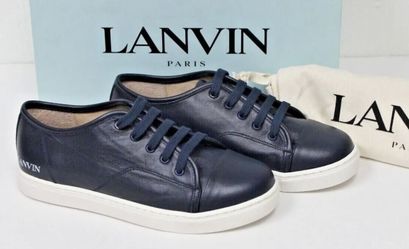Lanvin Kids Sneakers (navy Blue)
