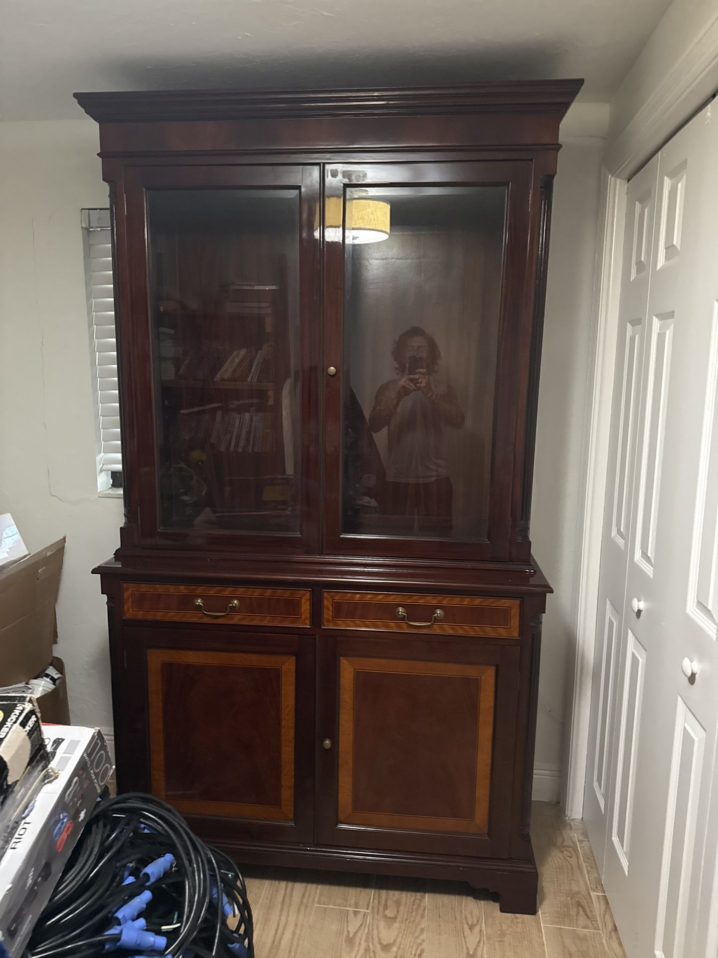 wood antique armoire