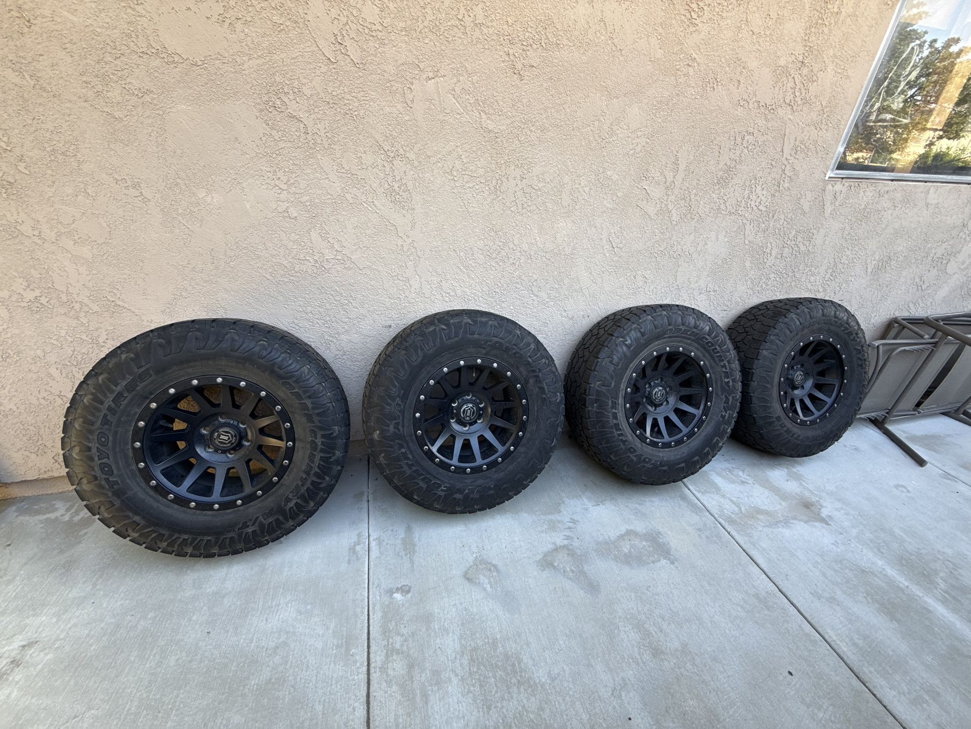 Icon Wheels With Toyo Open Country Tires 6x135mm bolt pattern