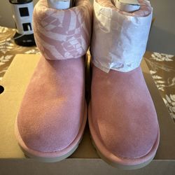UGG Classic Mini Jersey Boots Blush Suede