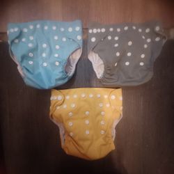 "ALVABABY" ONE SIZE ADJUSTABLE SOLID CLOTH DIAPERS