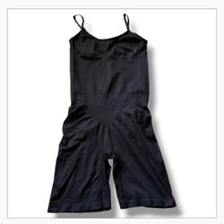Seamless Full-Body Shapewear Jumpsuit – Adjustable Straps, Size L