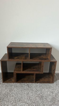 Modern 3-Piece Adjustable TV Stand / Console Table – Brown