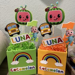 Cocomelon Party Centerpieces 