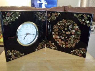 Japanese lacquered clock