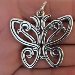 James Avery Retired  Extra Large Butterfly Pendant $350