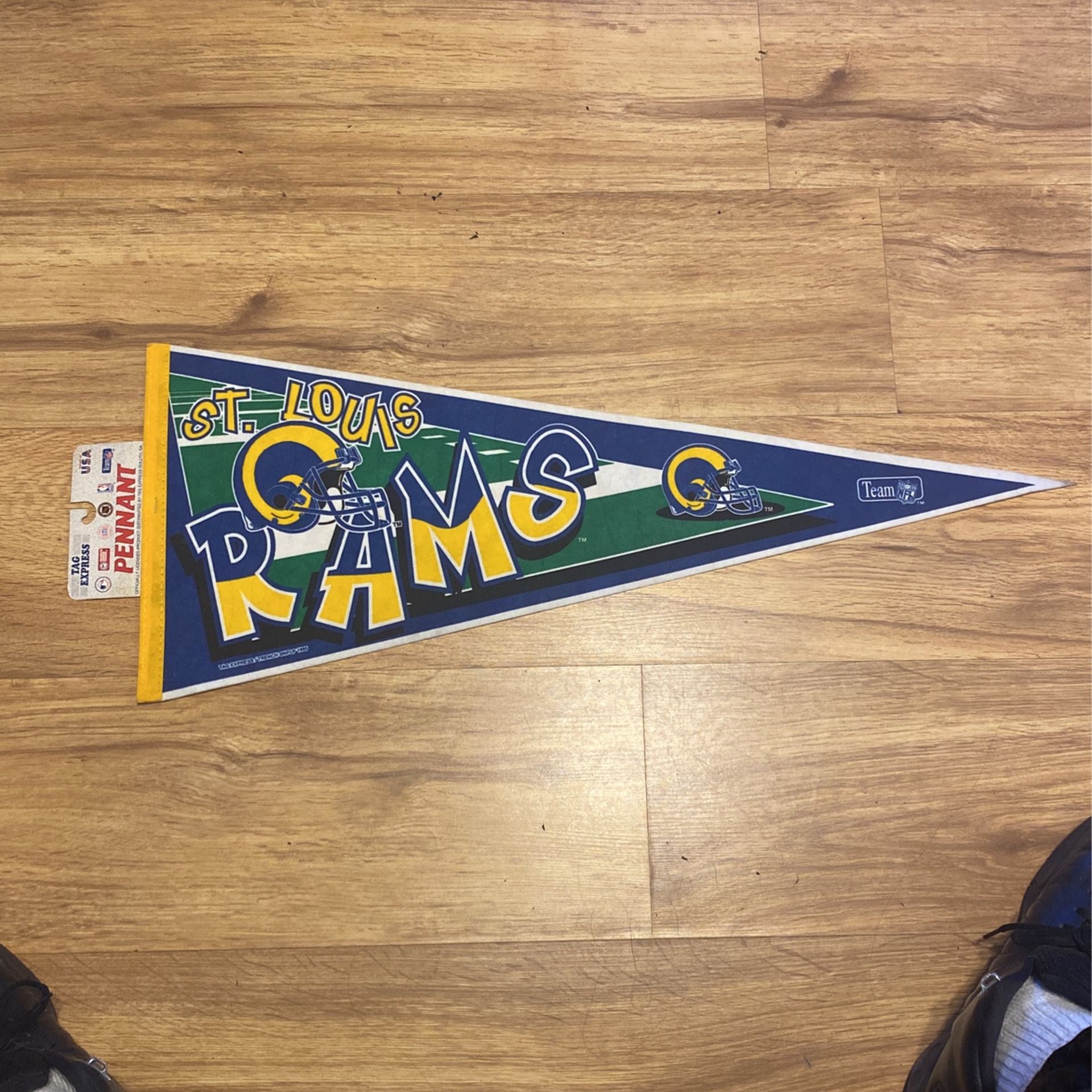Vintage Mid 90’s St Louis Rams Pennant