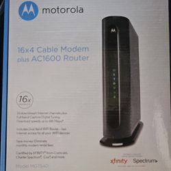 Motorola 16x4 Cable Modem plus AC1600 Router
