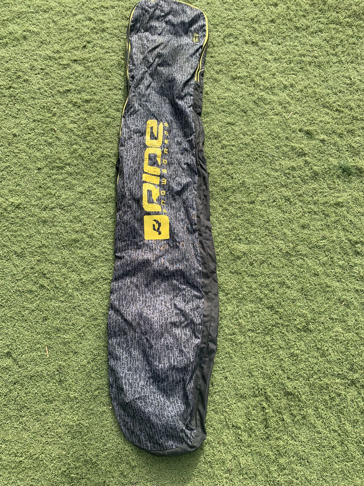 Ride Snowboards Board Sleeve Nylon Bag Zippers Black Lightweight 172cm