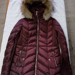 NWOT Women's London Fog Puffer Jacket With Detachable Hood