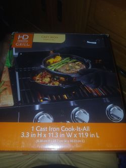 HD Designs Grill Cast Iron Cook-It-All