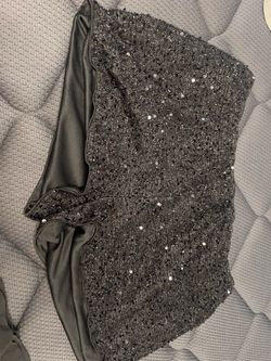 Sparkly black shorts