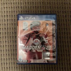 Madden 20 Play Station 4 Game