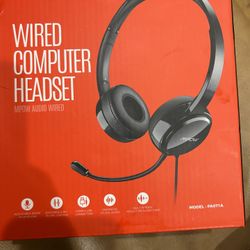 Wired Computer Headset - New In Box