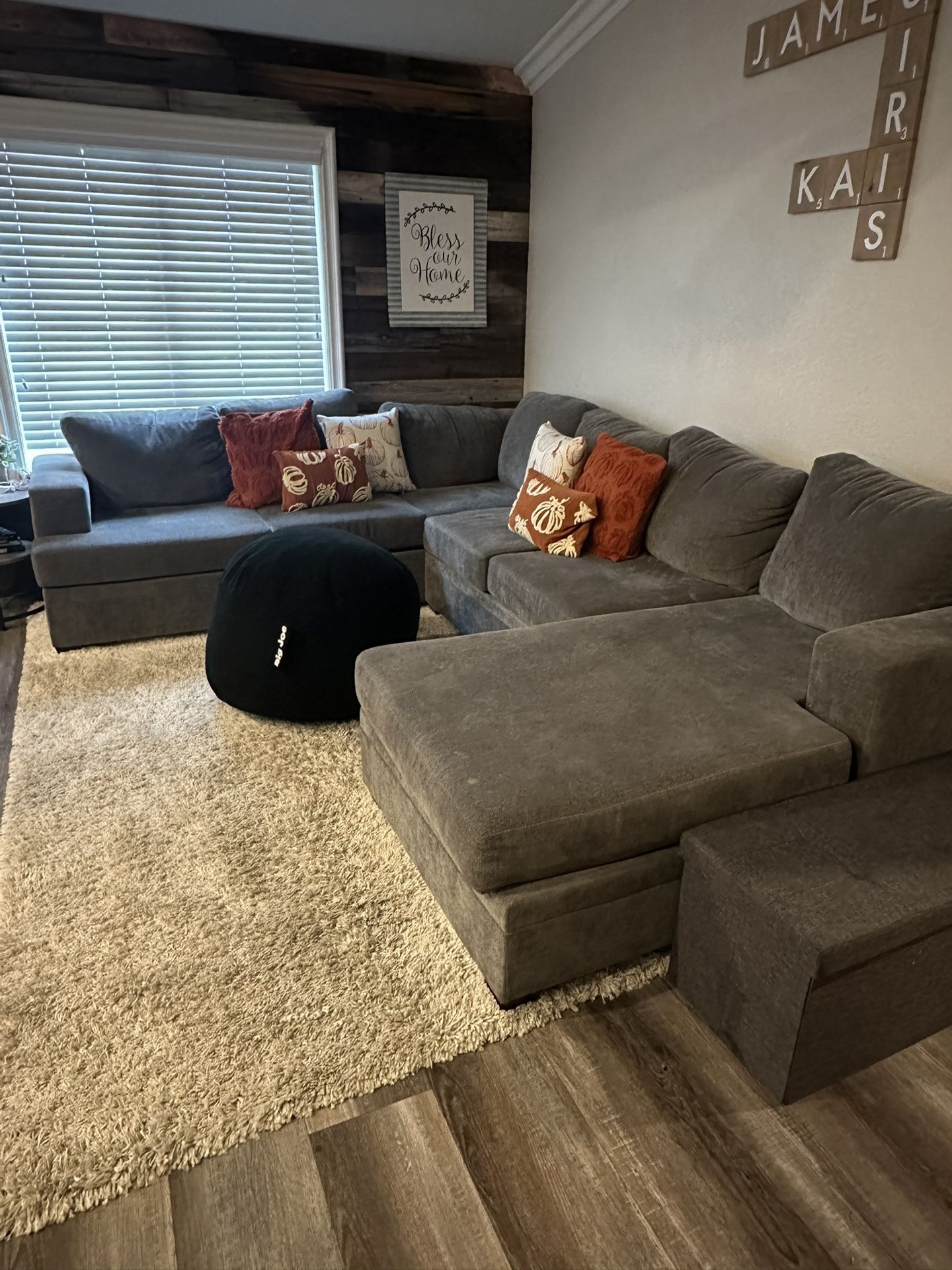 Grey Sectional couch