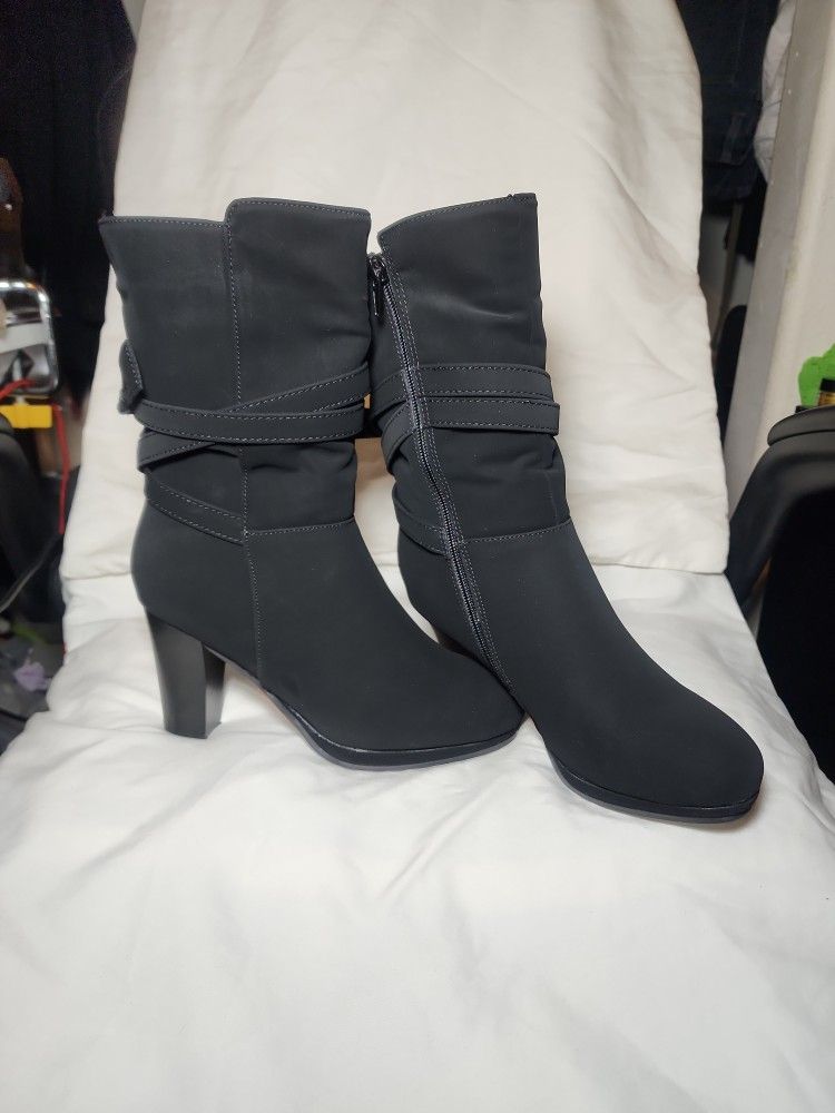 Mari A Black Winter Boots