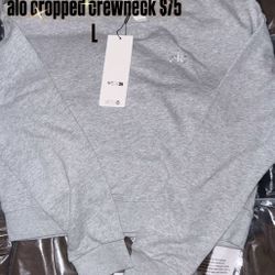 alo cropped crewkneck