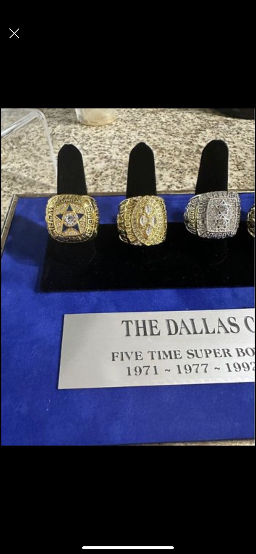 5 Dallas Cowboys - Super Bowl - Replica Rings