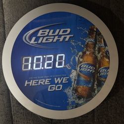 Bud Light Clock