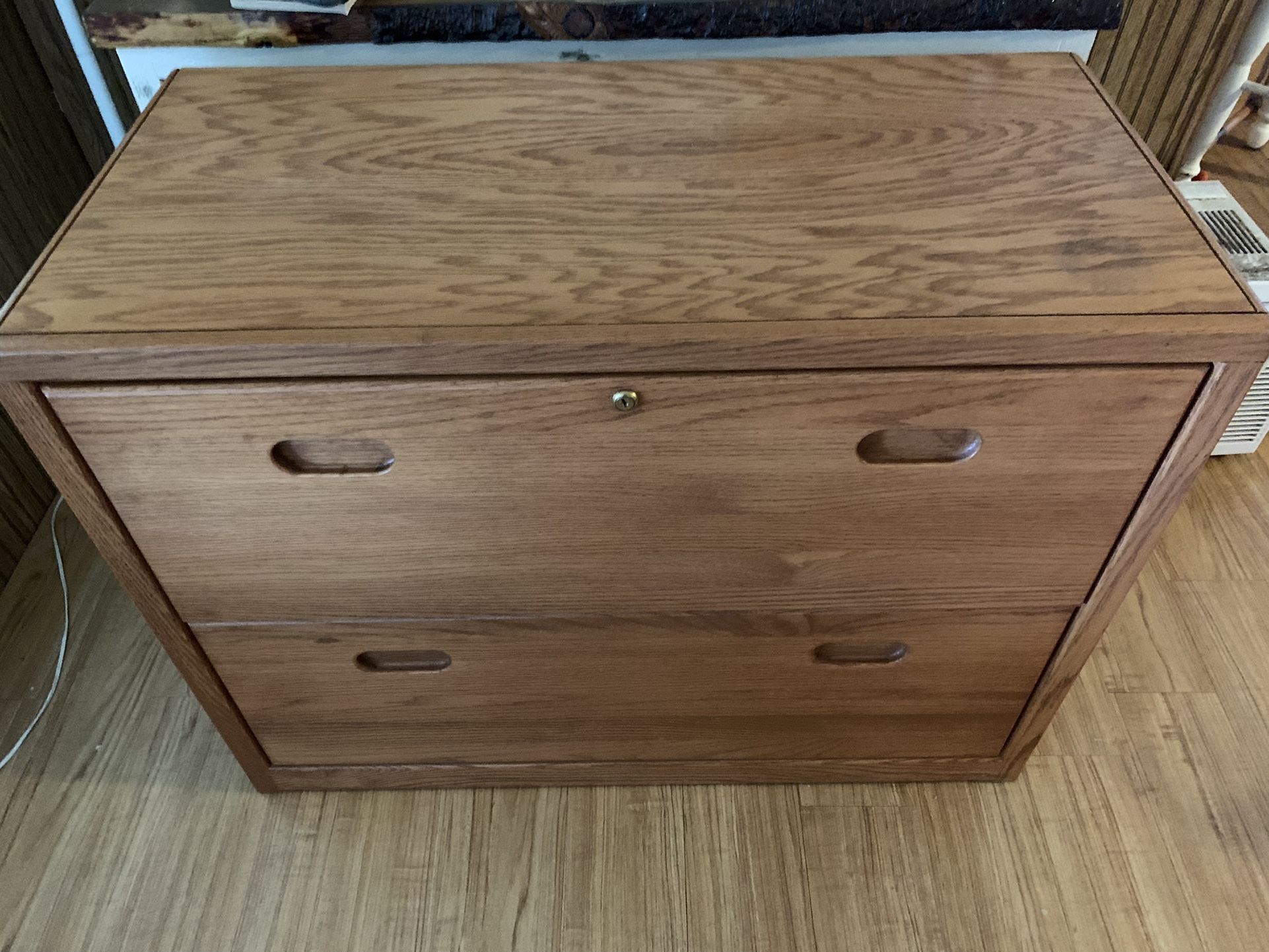 Wood Filing Cabinet