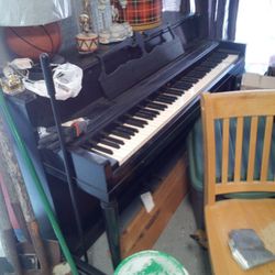 Customer Check Out This Nice Beautiful All Black Piano Work Perfect On Foot Pedals Work It's Only Two Foot Pedal 120 Out The Door