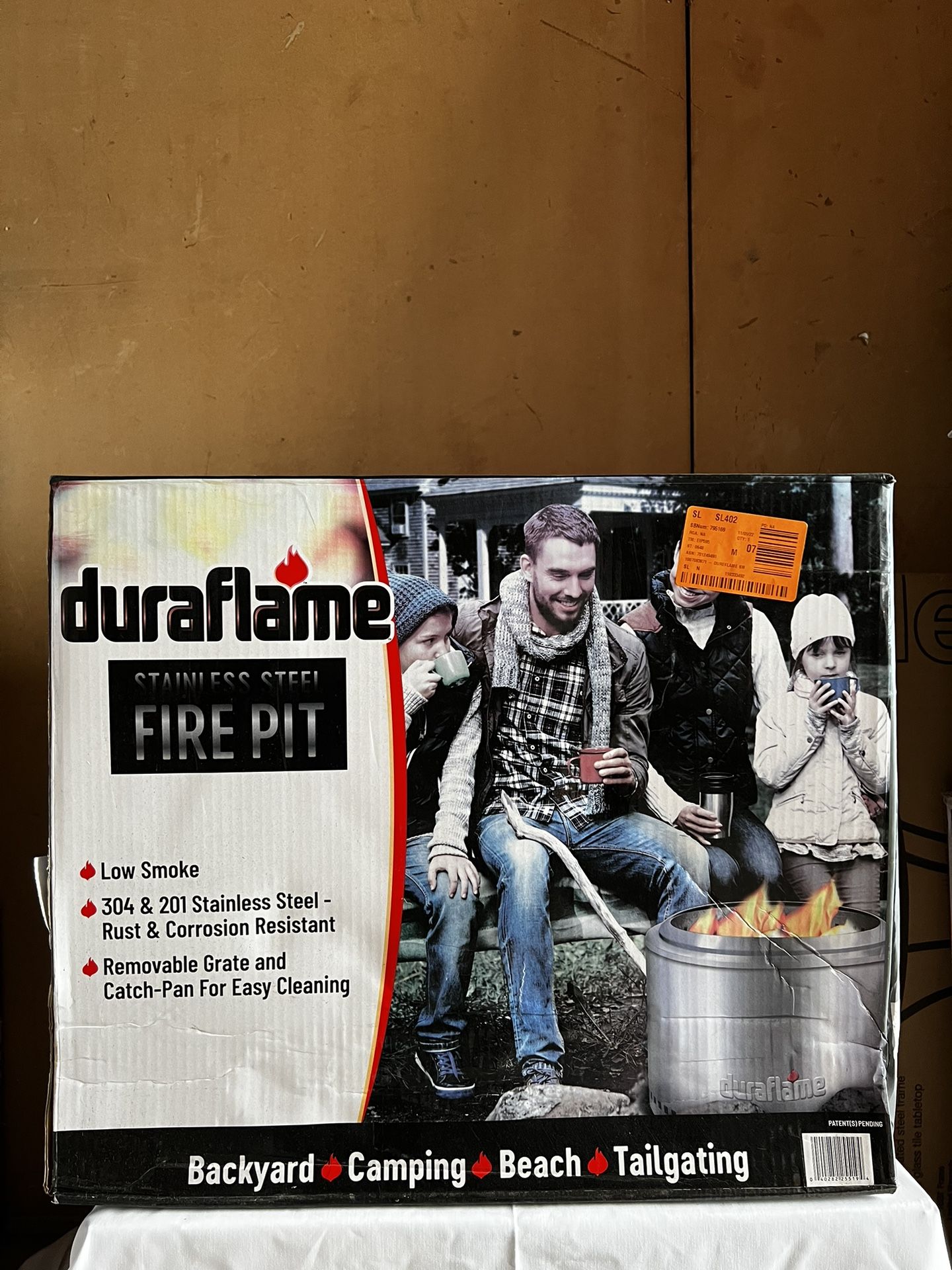 DURAFLAME 19 in. Stainless Steel Low Smoke Fire Pit