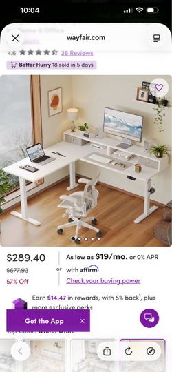 Agilestic 63” Electric L-Shaped Standing Desk with 2 Drawers
