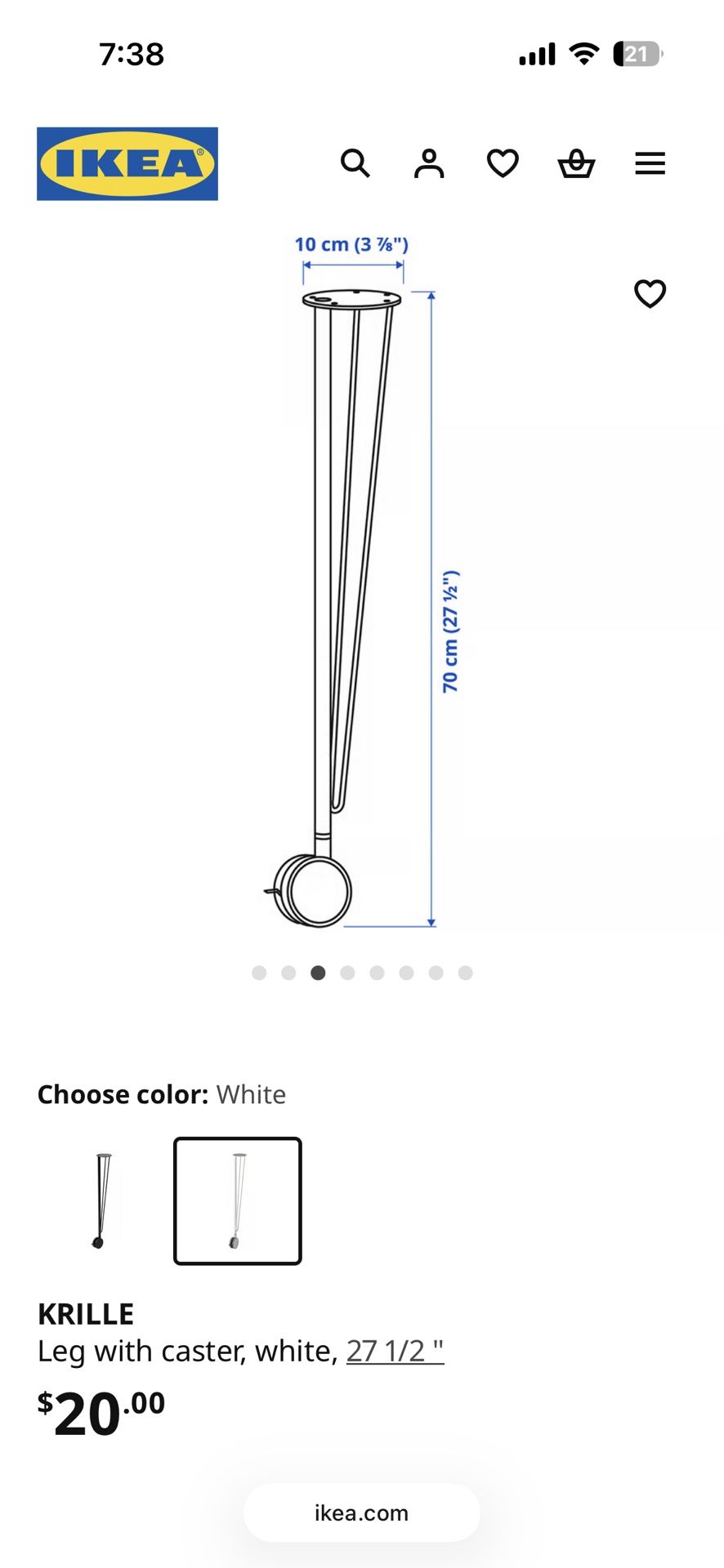 IKEA Table Legs With Wheels