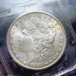 1881s Morgan Silver Dollar 