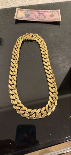 Gold Plated Cuban 20 Inch