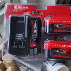 Craftsman V20 4ah Battery And Charger Combo