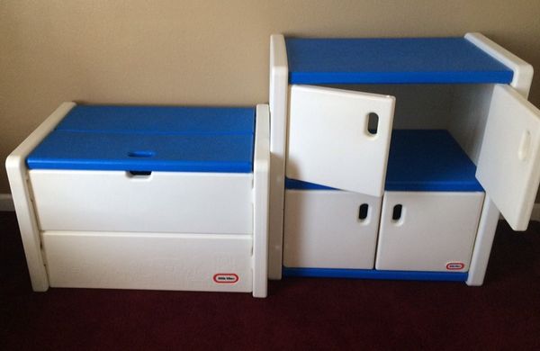 step 2 toy box with bookshelf pink