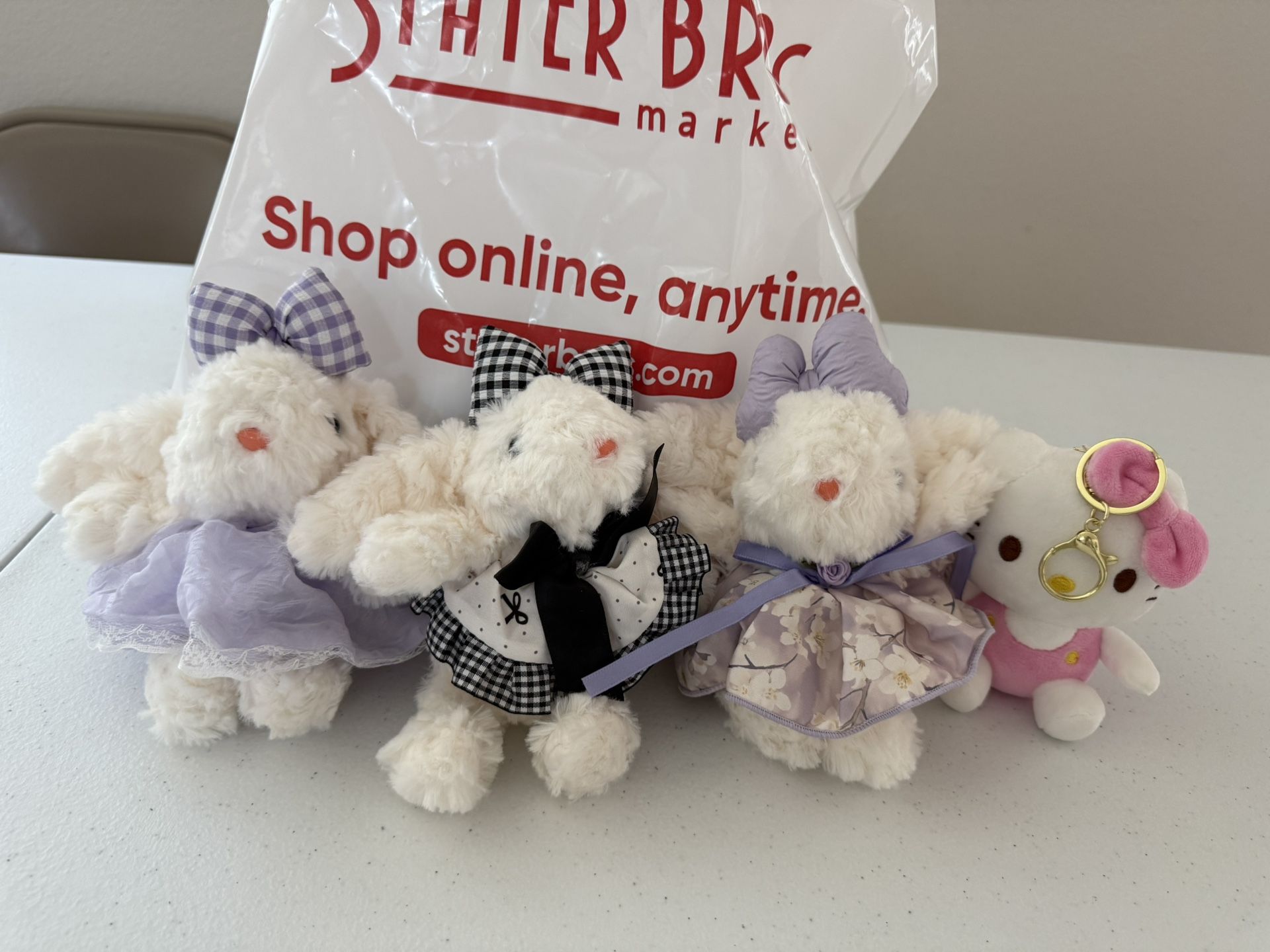 Cute bunny bag charm/key charm