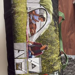 Camping tent, sleeps 3 people.