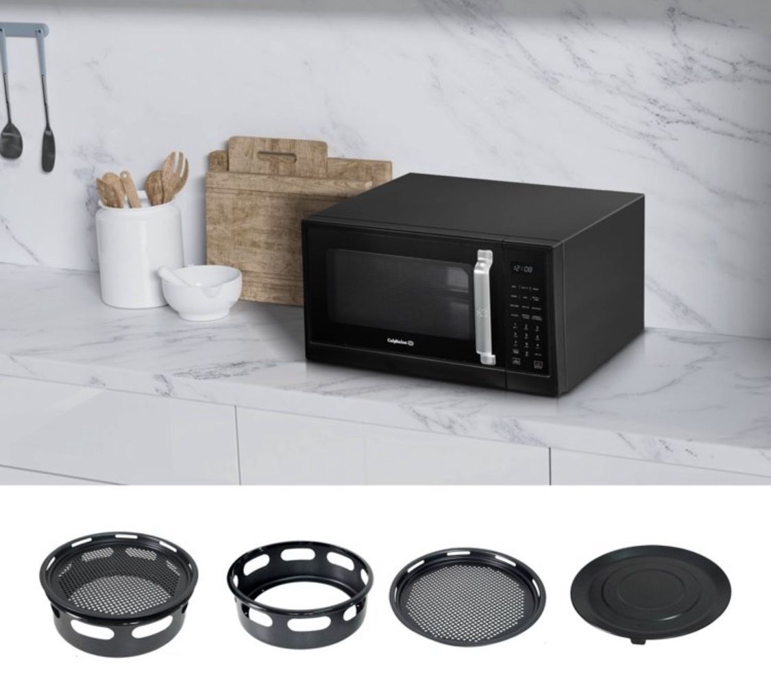 Calphalon 1.3 cu ft 1000W Air Fry Microwave Oven - Matte Black