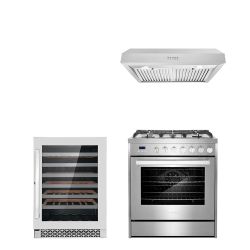 LUXURY KITCHEN APPLIANCES - New Open Box RANGE OVEN COOKTOP HOOD 