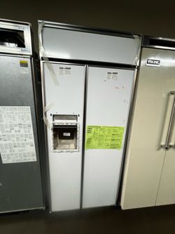 NEW OPEN BOX GE MONOGRAM 36”WIDE PANEL READY REFRIGERATOR
