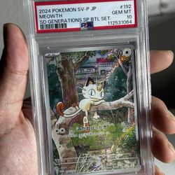 Meowth SV-P SD Generations PSA 10 Pokemon Card 