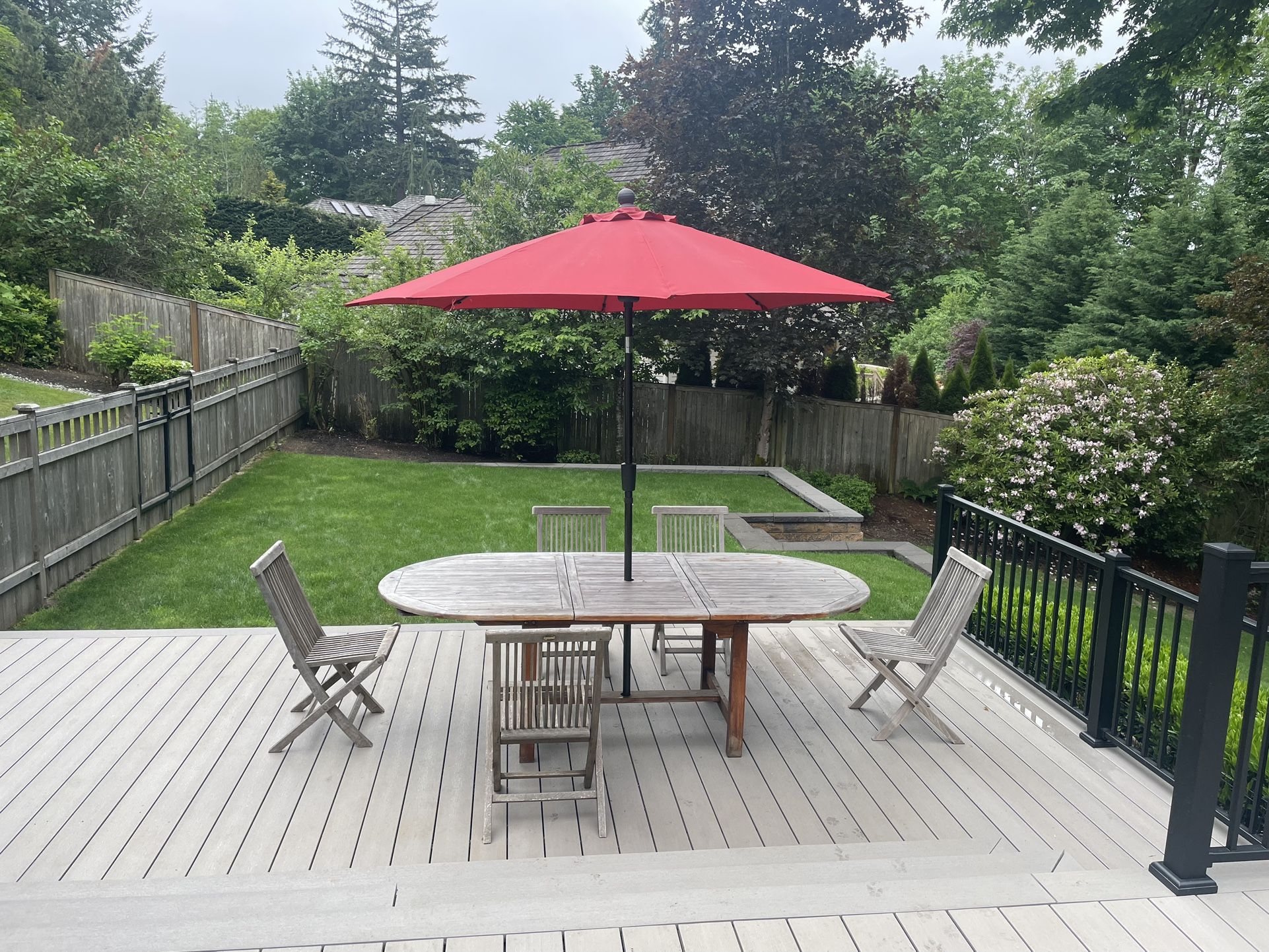 *PENDING @ $350* David Smith & Co Teak Patio Set for Sale in Bellevue ...