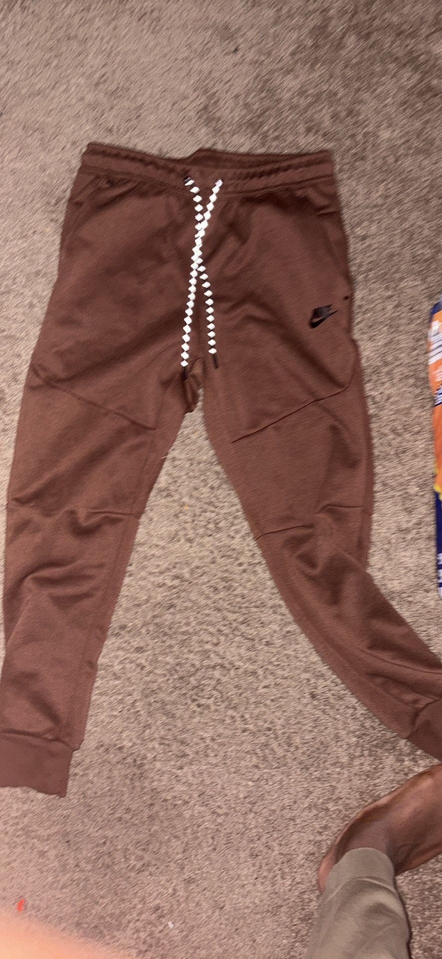 Brown Nike tech Pants brand new size M