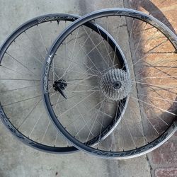 Easton R90 Sl Gravel 700c Wheelset DT Swiss 350 Hubs Zipp Titanium Skewers