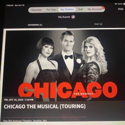 Chicago The Musical TICKETS