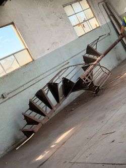 Vintage metal staircase