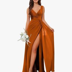 Dress - color burnt Orange 