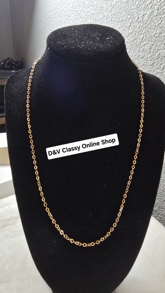18k Gold Chain 20inch 💯% Real Gold