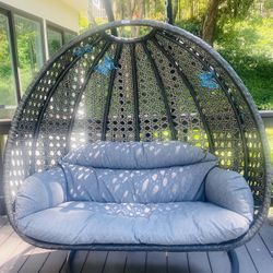 2 person Wicker Swing Chair ( X -Large-Plus)