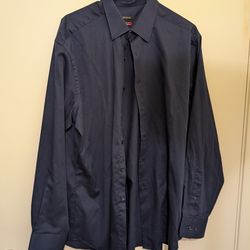 Excellent Van Heusen Black Collar Dress Shirt M