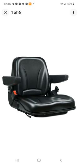 🆕 BRAND NEW Universal Forklift / Tractor / Excavator Seat w/ Safety Belt & Armrests
